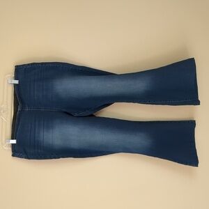 14 Inc International Concepts Pull-On Flare Leg Blue Denim Jegging Jeans